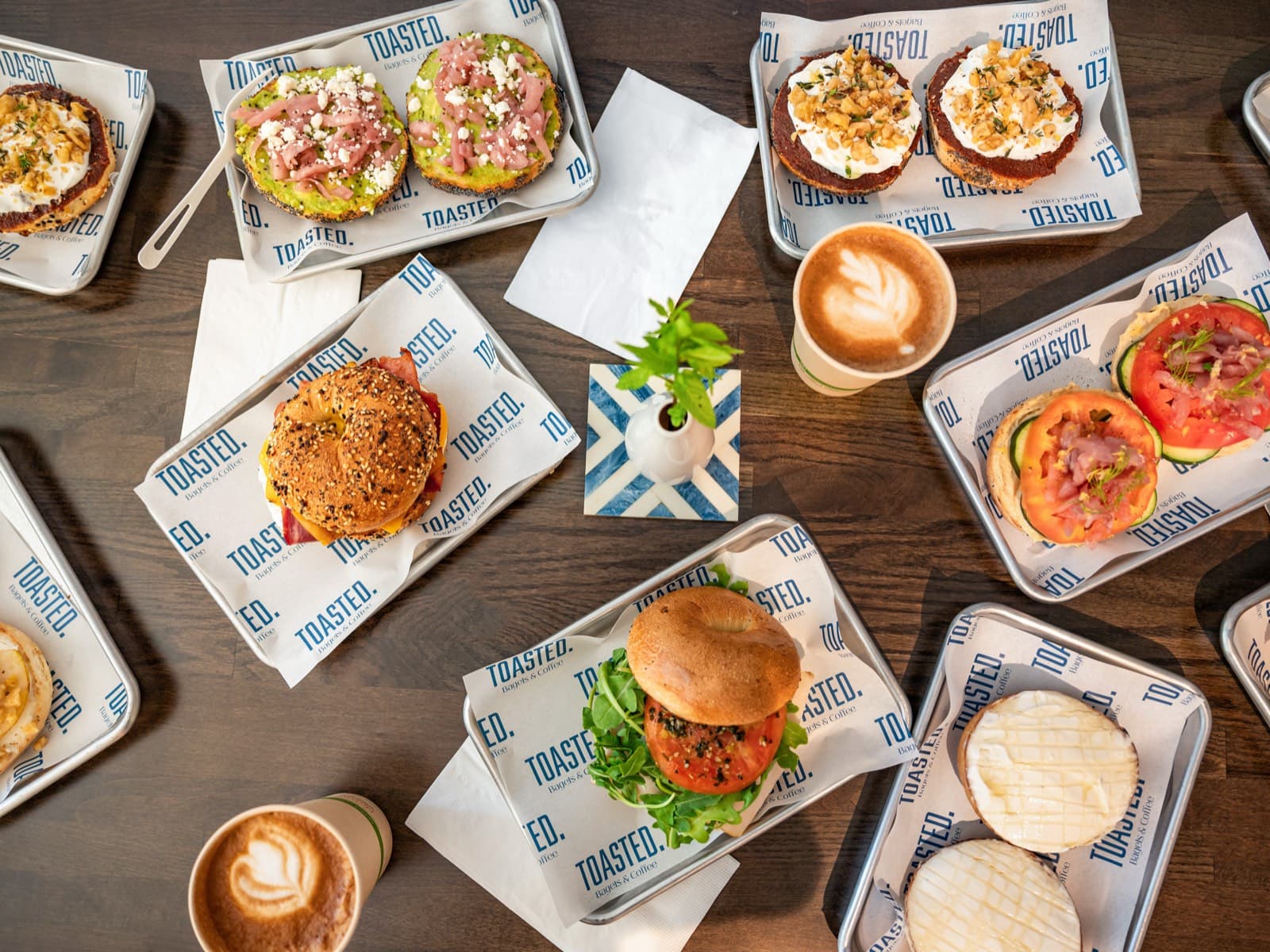 TOASTED. bagels and coffee hero