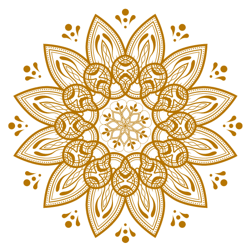 Decorative bagel pattern background